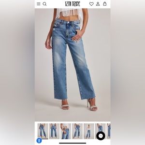 Katheryn Mid Rise Straight Leg Jeans